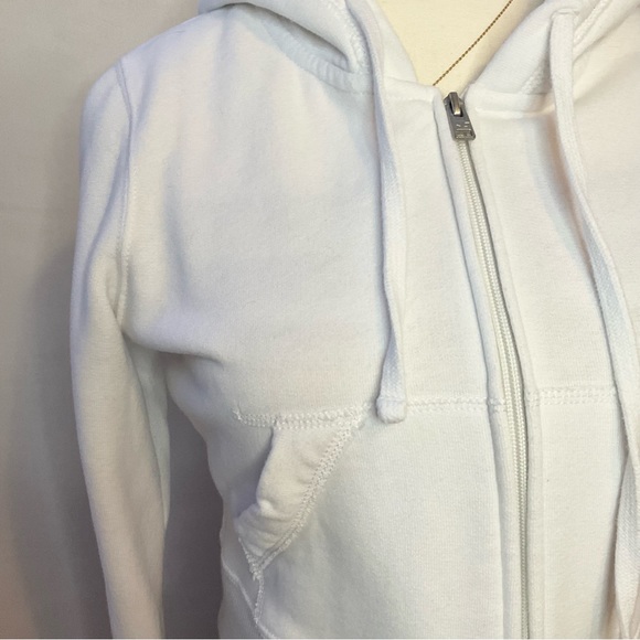 Y2K Vintage White Zip Up - Picture 4 of 5